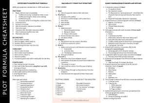 Plot Formula Cheatsheet: Story Structure & Writing Methods
