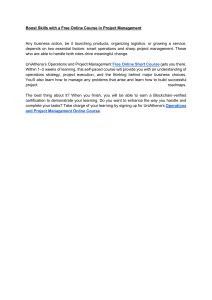 Free Online Project Management Course | UniAthena