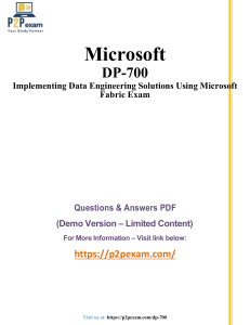DP-700 Exam Questions: Microsoft Fabric Data Engineering