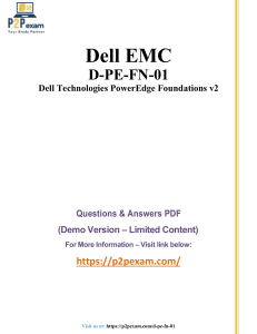 Dell EMC PowerEdge Foundations v2 Q&A