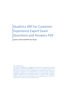 Qualtrics XM-CX-EXPERT Exam Questions & Answers PDF
