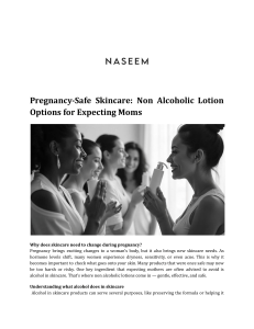 Pregnancy-Safe Skincare: Non-Alcoholic Lotion Options