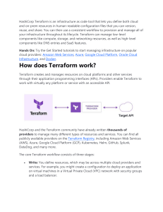 HashiCorp Terraform: Infrastructure as Code Overview