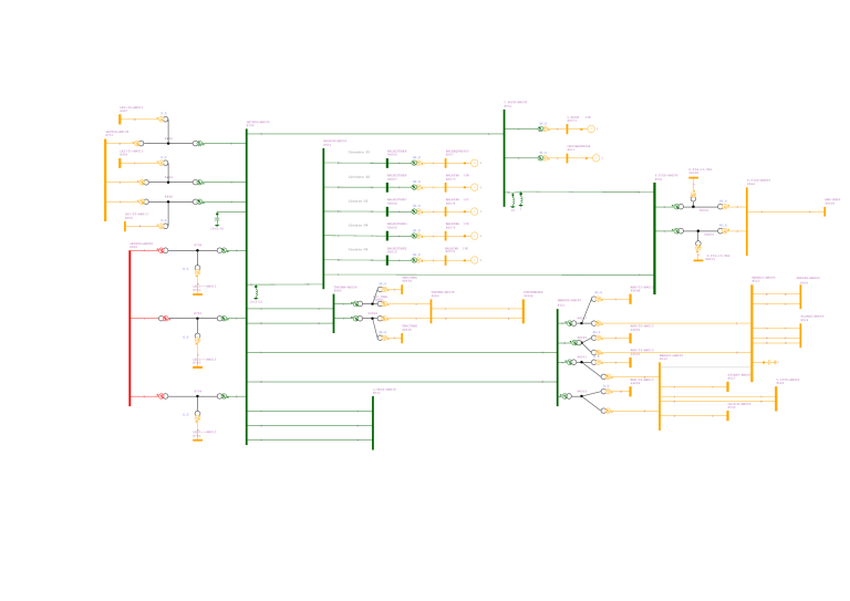 Electrical Power Distribution Network Diagram