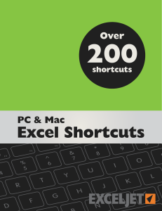 Excel Shortcuts: PC & Mac Quick Reference Guide