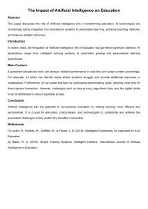 AI in Education: Transforming Learning and Teaching