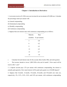 Financial Derivatives Practice Questions