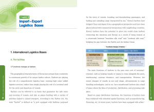 Import-Export Logistics Bases: Korean Harbors & Ports