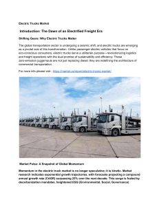 Electric Trucks Market: Trends, Growth & Future Outlook