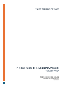Procesos Termodin&aacute;micos: Presentaci&oacute;n