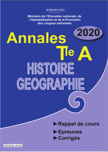 Annales Histoire-G&eacute;ographie Burkina Faso Terminale A/C/D