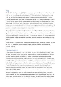 WTO, Free Trade, IMF & World Bank Overview