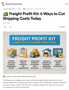 Freight Profit Kit: Cut Shipping Costs Today