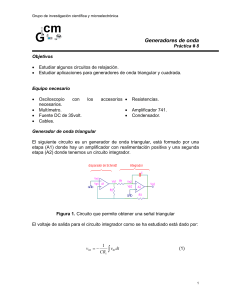 Pr&aacute;ctica de Laboratorio de Generadores de Onda: Circuitos y Aplicaciones
