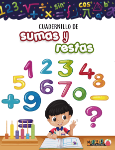 Cuadernillo de sumas y restas