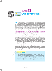 Our Environment: Ecosystems, Food Chains & Environmental Issues
