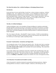 AI's Impact on Society: Economy, Ethics, and Future