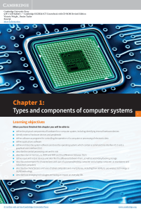 Cambridge IGCSE ICT: Computer Systems, Hardware & Software Basics