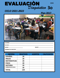 3o EXAMEN DIAGNOSTICO 2021-2022B