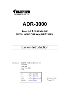 ADR-3000 Fire Alarm System Introduction