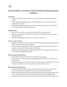 PE Electrical Exam: Last-Minute Tips & Confidence Boost