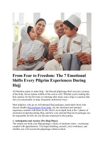 Hajj Pilgrimage: 7 Emotional Stages & Spiritual Awakening