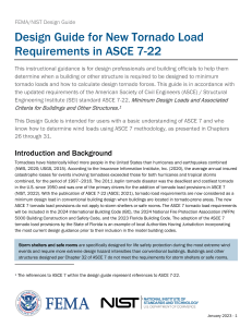 Tornado Load Design Guide ASCE 7-22: FEMA/NIST