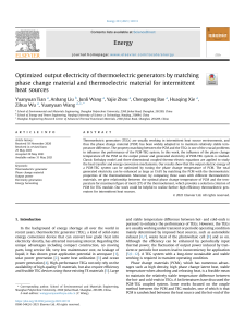 Thermoelectric Generator Optimization: Phase Change Material Matching
