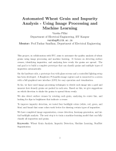 Wheat Grain Analysis: Image Processing & Machine Learning