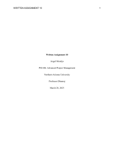 Project Management: Supply Acquisition Process