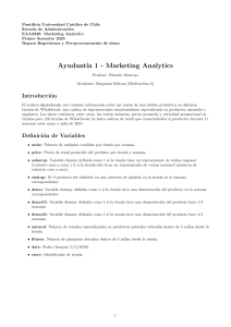 Marketing Analytics: Tarea de Regresi&oacute;n y Preprocesamiento de Datos