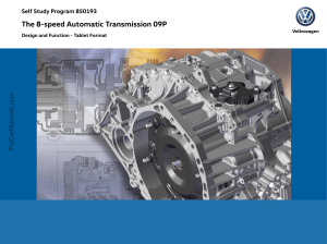 8-Speed Automatic Transmission 09P: Design & Function
