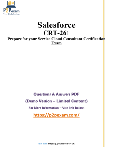 Salesforce CRT-261 Exam Questions & Answers (Demo)