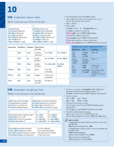 Simple Past Tense: Regular Verbs - English Grammar Lesson