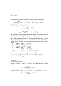 Power System Impedance Diagram Exercises