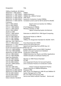 VITA/ANSI Standards for VMEbus, VPX, XMC Architectures
