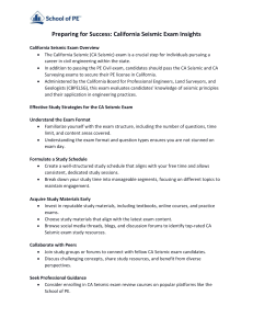 CA Seismic Exam Prep: Study Strategies & Insights