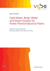 Feed Water, Boiler Water & Steam Quality Standard