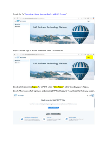 SAP BTP Trial Account Setup & HANA Cloud Tutorial