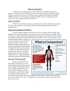Coronavirus & COVID-19: Symptoms, Prevention, Facts