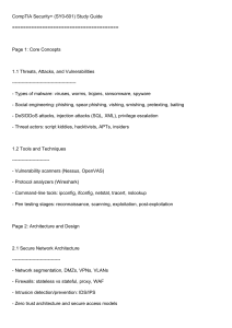 CompTIA Security+ SY0-601 Study Guide