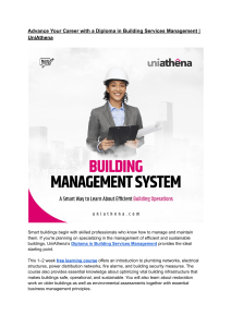 Building Services Management Diploma | UniAthena