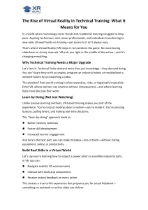 VR Technical Training: The Future of Skills Development