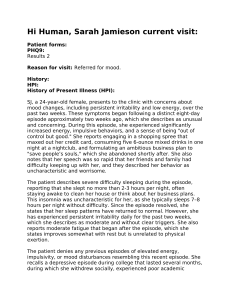 Medical Record: Mood Changes & Impulsivity in 24-Year-Old Female