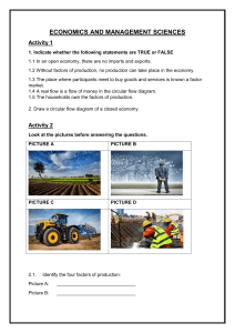 Economics & Management Sciences Activity Sheet