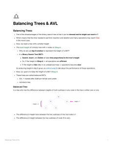 Balancing Trees & AVL: AVL Tree Rotations Explained