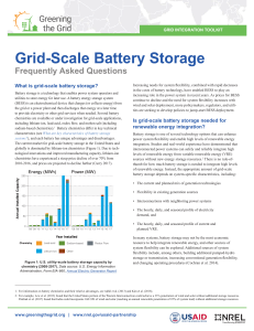 Grid-Scale Battery Storage: FAQs on Renewable Energy Integration