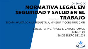 Normativa Legal SSOMA: Industria, Miner&iacute;a y Construcci&oacute;n