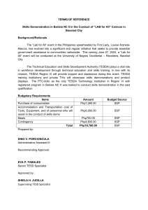 Barista Skills Demo: LAB for All Caravan - Terms of Reference