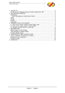 Curso C# .NET: Fundamentos, Master Pages y Controles